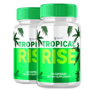 Tropical Rise Men Maximum Strength Pills – Advanced Formula Supplement for Energy, Vitality & Performance – 60 Capsules ( 2Pack)