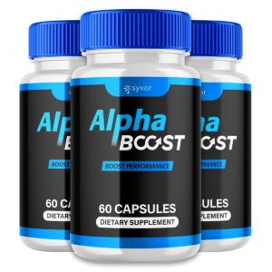 Alpha Boost Advanced Supplement for Men  – Natural Ingredients for Energy, Vitality & Performance – 180 Capsules (3Pack)