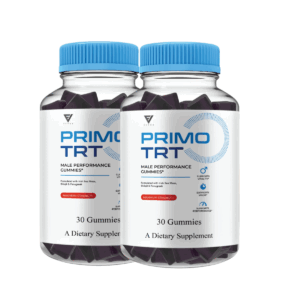 (2 Pack) Primo TRT Male Performance Gummies – Natural Testosterone & Vitality Support with Sea Moss, Shilajit & Fenugreek | Energy, Stamina & Strength Booster Supplement (60 Gummies)