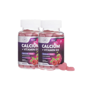 ( 2Pack) Calcium + Vitamin D3 Gummies - Sugar-Free Bone Health Support & Immune System