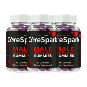 (3Pack) CoreSpark Male Performance Gummies – Natural Men’s Vitality & Testosterone Support Supplement | Energy, Stamina, Strength & Endurance Booster – 180 Gummies Dietary Supplement
