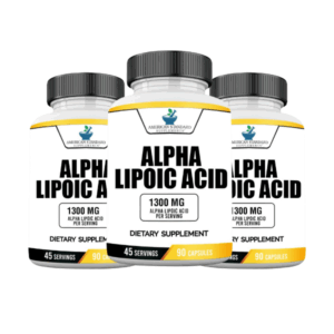 (2Pack) American Standard Supplements Alpha Lipoic Acid - 1300mg Antioxidant Support | 90 Capsules