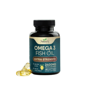 ( 1Pack) Nature’s Choice Omega 3 Fish Oil Extra Strength 2400mg – 60 Softgels | EPA & DHA for Heart, Brain & Joint Health